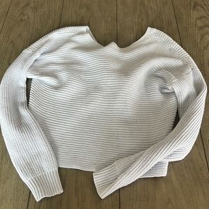 Long sleeve sweater, reversible, knit. Hollister brand size XS